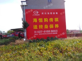隆回墙体广告影响褪色的因素