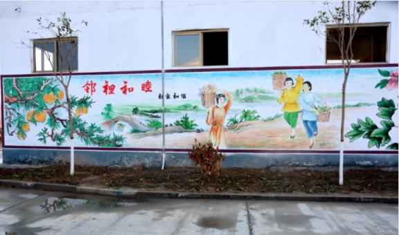 隆回乡镇文化墙 乡风文明焕发新活力